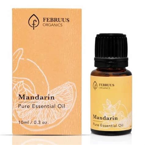 Februus Organic Mandarin Essential Oil 10ml Citrus Reticulata Oil