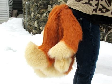 Any Color Fluffy Kitsune Nine Tailed Fox Cosplay Extra Soft Etsy Wolf