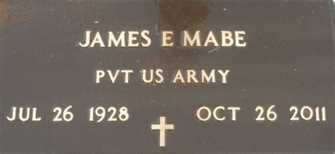 James Edward Mabe 1928 2011 Find A Grave Memorial