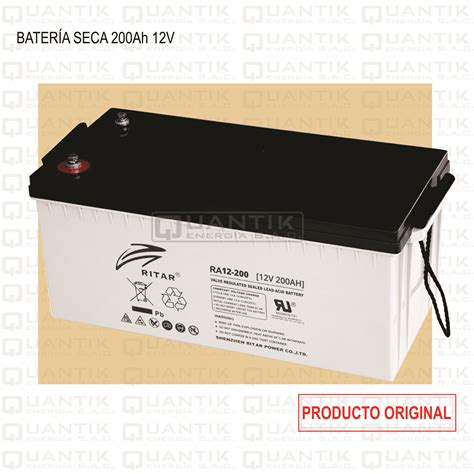 Bateria Seca Agm 200ah 12v Ritar Quantik Energía