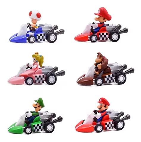 Carrito De Figuras De Super Mario De Bros Kart Unidades Meses Sin