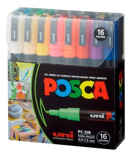 Pc M Set Marcadores Posca X Colores Env O Gratis