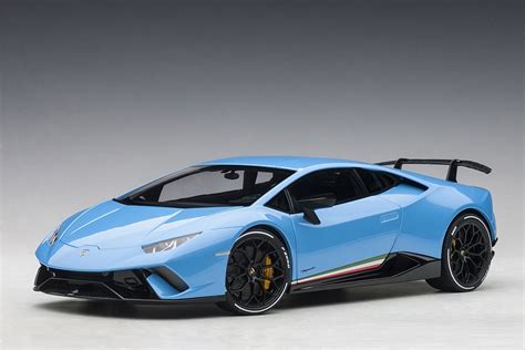 Lamborghini Huracan Performante Light Blue Cepheus AUTOart 79153 scale 1:18 ezToys - Diecast ...