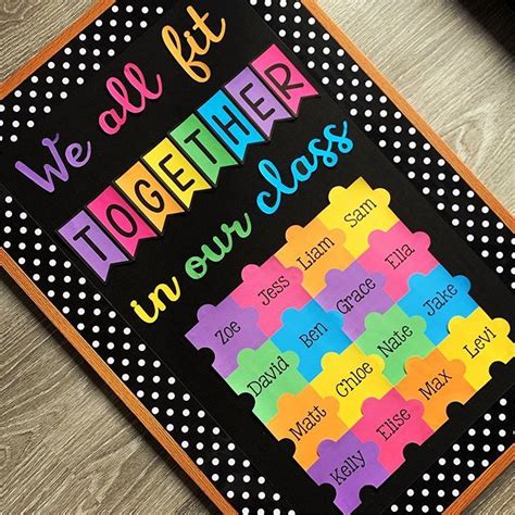 20 We All Fit Together Bulletin Board