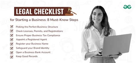 Legal Checklist For Starting A Business 8 Must Know Steps Geeksforgeeks