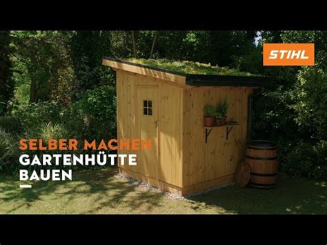 Gartenschuppen Selber Bauen Anleitung YouTube