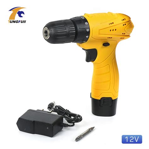 Tungfull Electric Screwdriver Drill 12v Cordless Battery Rechargeable