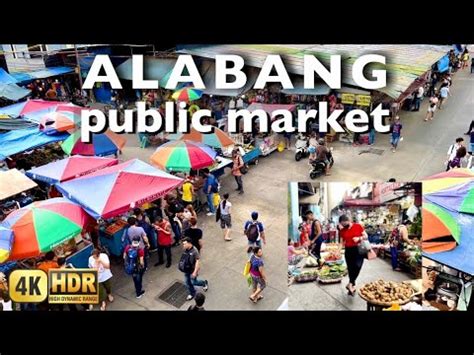 Alabang Public Market Walk 4K HDR Alabang Muntinlupa Metro Manila