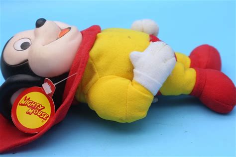 Yahoo オークション 1円スタート 80s Mighty Mouse Plush Doll マイ