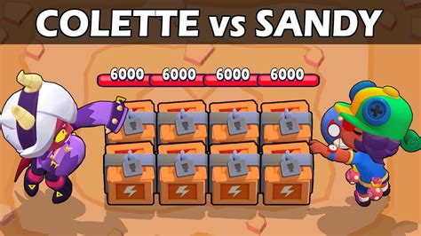 Colette Vs Sandy 1vs1 28 Test Brawl Stars Mindovermetal English