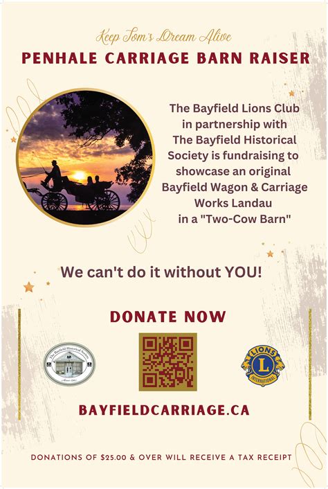 Penhale Wagon Works Project Bayfield Lions Club