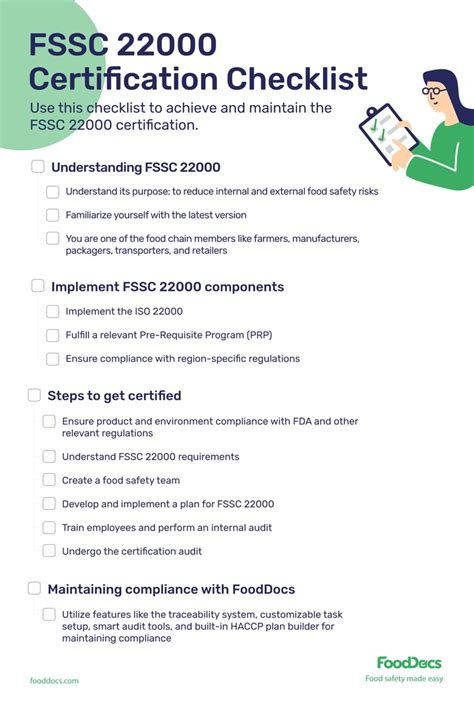 Fssc 22000 Certification Checklist Download Free Checklist