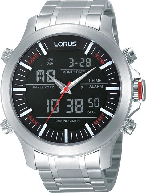 Lorus Men S Analogue Quartz Watch With Stainless Steel Bracelet