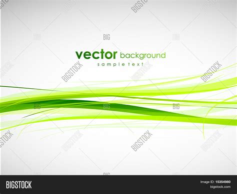 Green Lines. Abstract Vector & Photo (Free Trial) | Bigstock