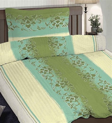 Buy Green Floral 200 GSM Single Bed Dohar By Pizuna At 15 OFF By