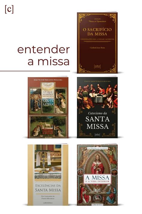 Combo Entender A Missa Comprar Em Cultor De Livros