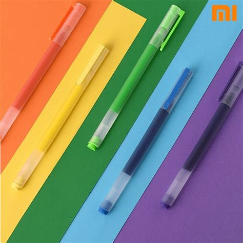 Xiaomi Mi Jumbo Gel Ink Pen Pena Cair Pulpen Mm Pcs Warna