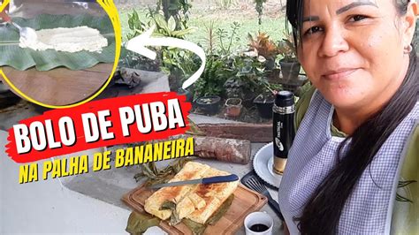 Bolo De Massa Puba Na Palha De Bananeira Bolopedemoleque Receita