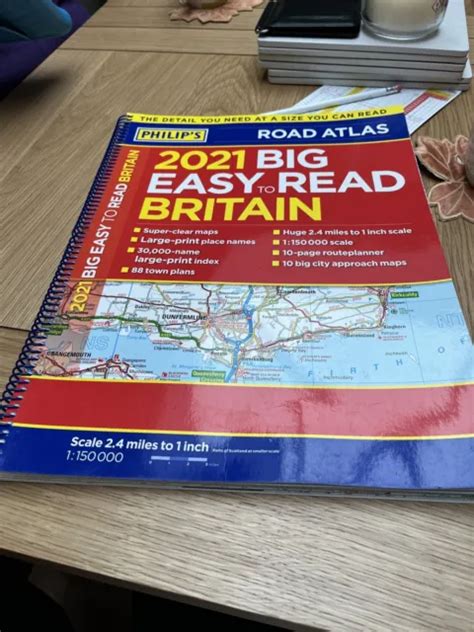 PHILIPS ROAD ATLAS 2021 Big Easy To Read Britain 5 00 PicClick UK