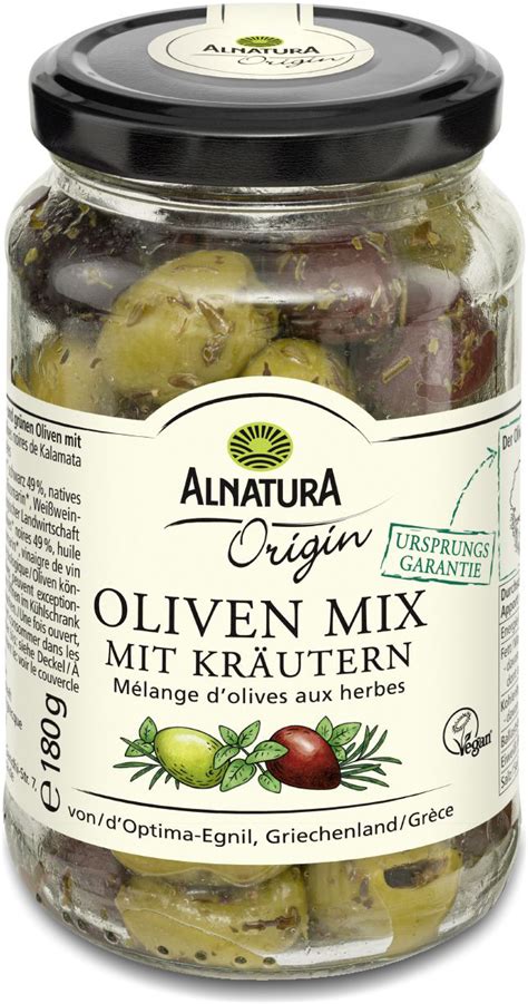 Alnatura Bio Oliven Mix Mit Kr Utern