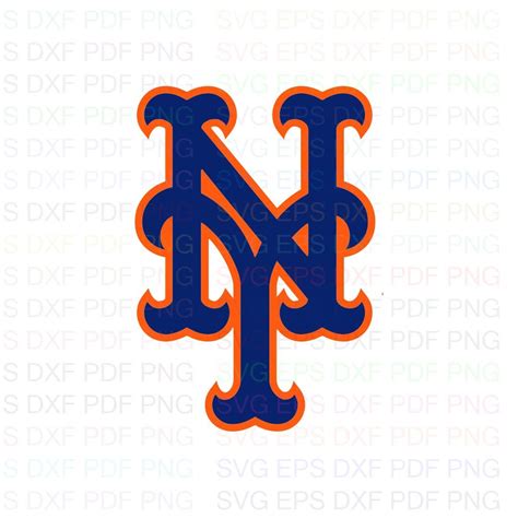 New York Mets Mlb 9 Svg Dxf Eps Pdf Png Cricut Cutting File Etsy