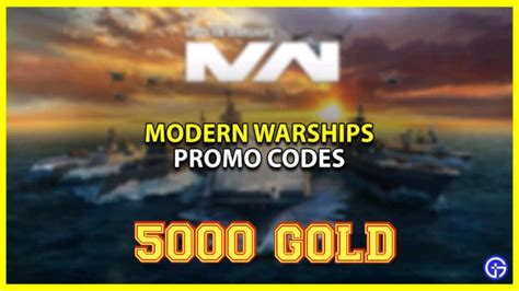 Gold New Modern Warships Promo Code Kode Promo Modern