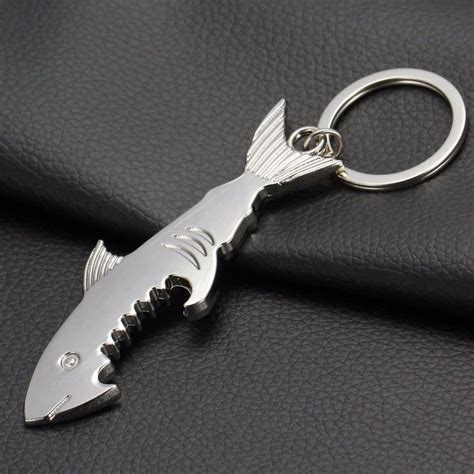 Shark Key Chain Bottle Opener | Bottle opener keychain, Keychain opener ...