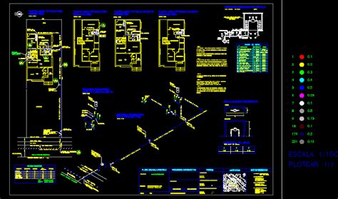 Plano Trazado Agua Potable En Dibujo De Autocad Bibliocad Agua