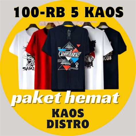 Kaos Distro Unisex Motif Terbaru Terkini Kaos Distro Tebal Pria Dan