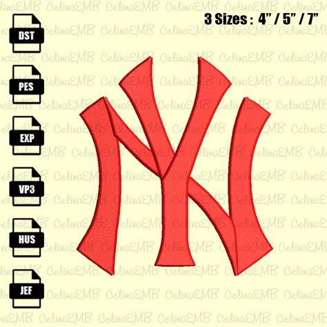 New York Yankees Embroidery Design Mlb Embroidery File Ins Inspire