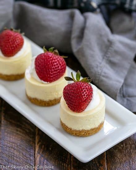 Mini Vanilla Bean Cheesecakes That Skinny Chick Can Bake