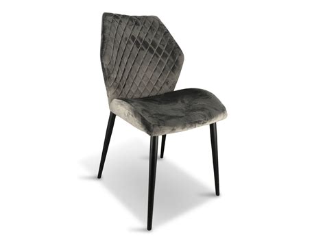 Modern Grey Velvet Dining Chair – Set of 2 | Tables and Chairs