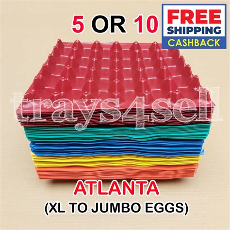 5 Or 10 Pcs ATLANTA XL To Jumbo Plastic Egg Tray Shopee Philippines