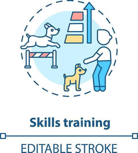 Skills Training Concept Icon Drawing Notion Command Vector Drawing