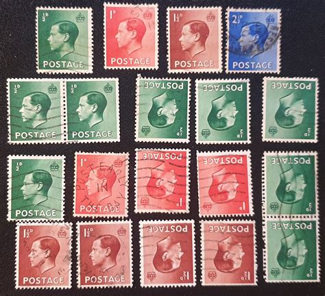 Great Britain King Edward VIII 1936 Used Stamps Wmk Varieties