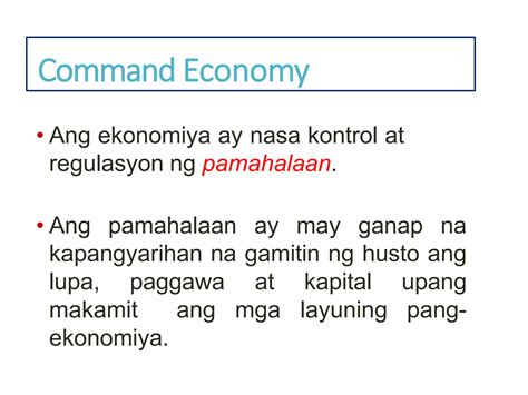 Aralin 4 Alokasyon At Sistemang Pang Ekonomiya PPT