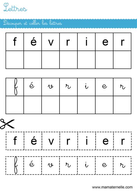 Lettres D Couper Et Coller Les Lettres Ma Maternelle