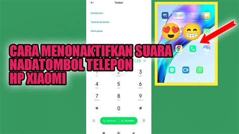 CARA MEMATIKAN SUARA NADA TOMBOL TELEPON DI HP XIAOMI YouTube