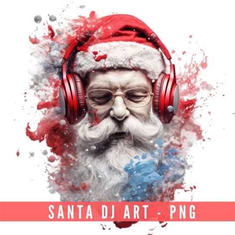 Dj Christmas Png Funny Christmas Png Funny Dj Shirt Santa DJ Santa Claus Shirt Headphones Cricut ...