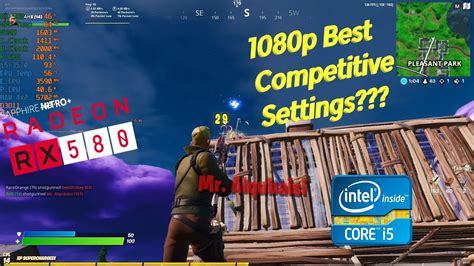 Fortnite RX 580 I5 3570 1080p Best Competitive Settings YouTube