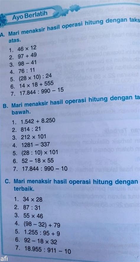 Taksiran Pecahan Campuran Matematika Kelas 4