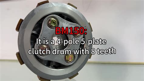 High Performance Motorcycle Bm150 Motor Metal Clutch Cover And Center