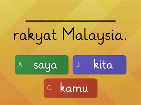 (Bahasa Malaysia) Kita, Kamu page 17 & 18 - Quiz