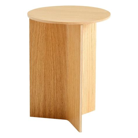 HAY Tavolo Slit Wood 35 Cm Alto Rovere Laccato Finnish Design Shop