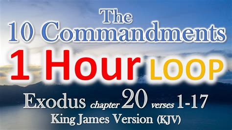 Commandments Exodus King James Version Kjv C Hour Loop