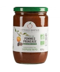 Purée pommes pruneaux Bio 630 g Côteaux Nantais