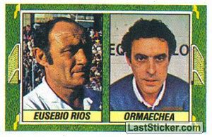 Sticker 368 Eusebio Ríos Ormaechea Colecciones ESTE Spanish Liga