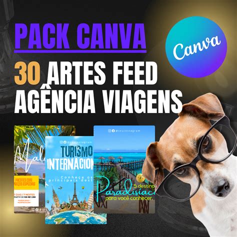 Pack Canva Artes Feed Viagens Turismo Delatorre Design Gr Fico