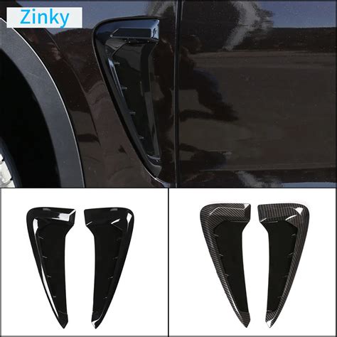 Zinky Abs Car Front Fender Side Air Vent Cover Trim For Bmw X5 F15 2014 2018