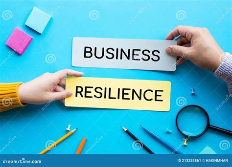 Conceptos De Resiliencia Empresarial Plan Y Estrategia Imagen De